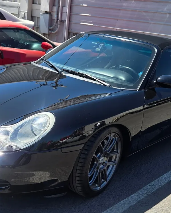 Porsche 911 Cabriolet parked at SV Collisions, El Cajon