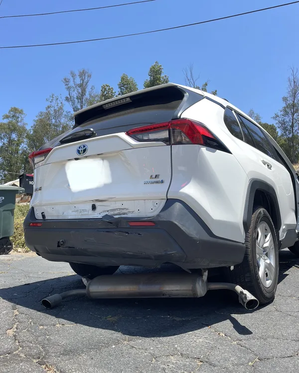 Toyota RAV4 Hybrid rear bumper collision damage, SV Collisions El Cajon